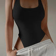Sleeveless Knit Bodysuit Hot Summer Sexy Bodycon Off Shoulder Halter Tops Casual Street Bodice For Women ClubWear