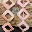 Queen Conch Shell Square Rings, 26mm 32mm