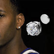 6 Pcset Crystal Strong Magnetic Ear Stud Clip Earrings for Men and Women Punk Round Zircon Magnet Earrings Non Piercing Jewelry