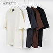 100% Cotton Five Half Sleeve Men's Women Summer T-shirt Loose Short-sleeved Casual Basic Shirt O Neck Solid Color Tops