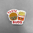 NEW! Burger & Fries Taste Buds Soft Enamel Pin