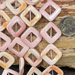 Queen Conch Shell Square Rings, 26mm 32mm